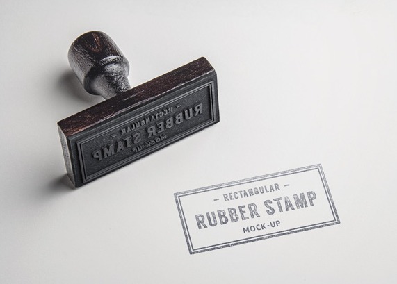 Free Rubber Stamp PSD MockUp