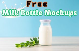 Free Milk Bottle Mockups: 19 Best PSD Templates